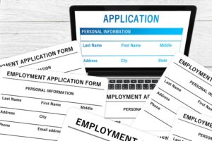 job application, not the past, not the rearview mirror