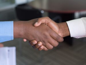 Shaking Hands, Connecting with Interview