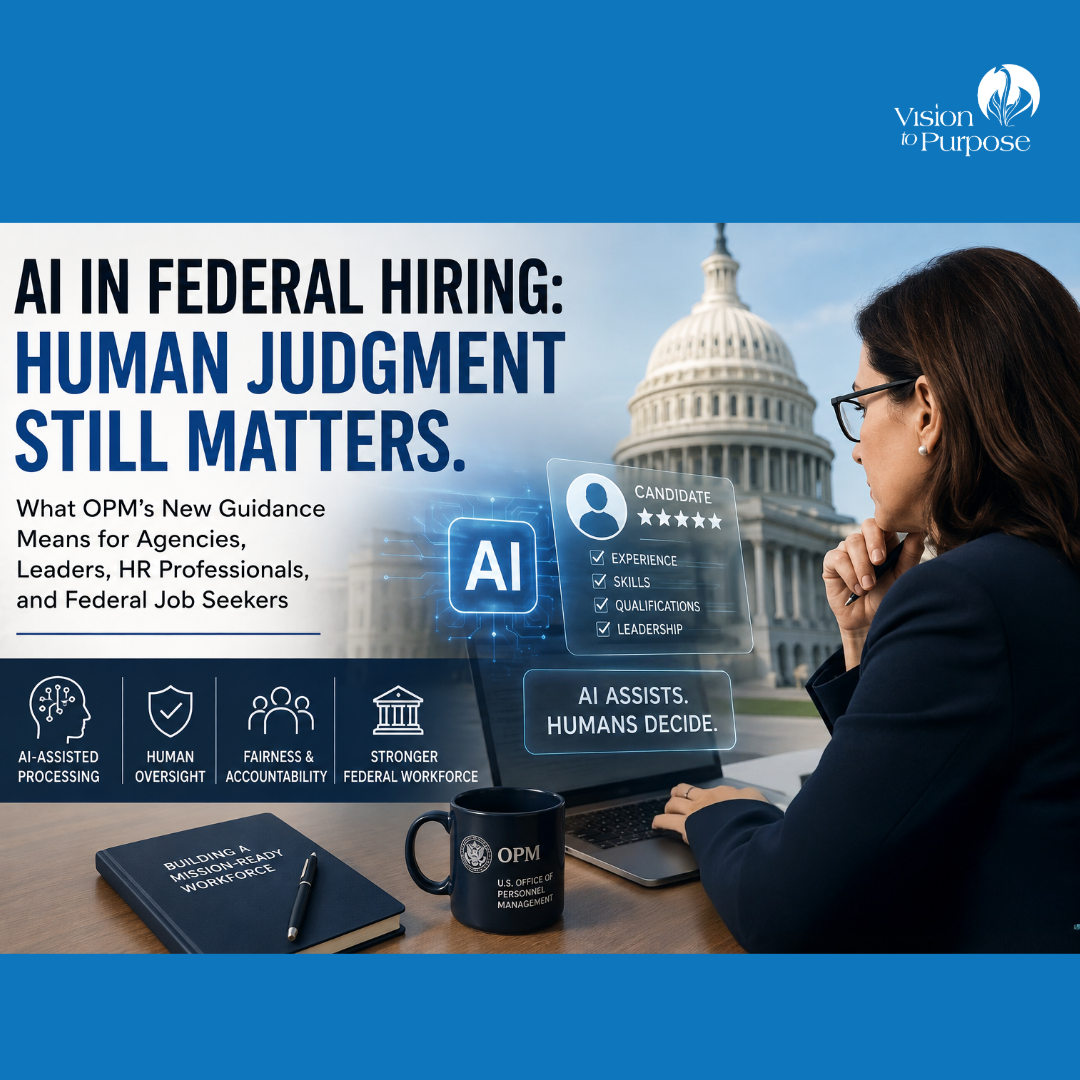 AI in federal hiring and OPM guidance on human oversight and AI-assisted hiring